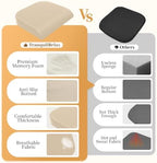 TranquilRelax 2XL Memory Foam Seat Cushion for Office Chair, 3.7-Inch, Khaki - Image 4