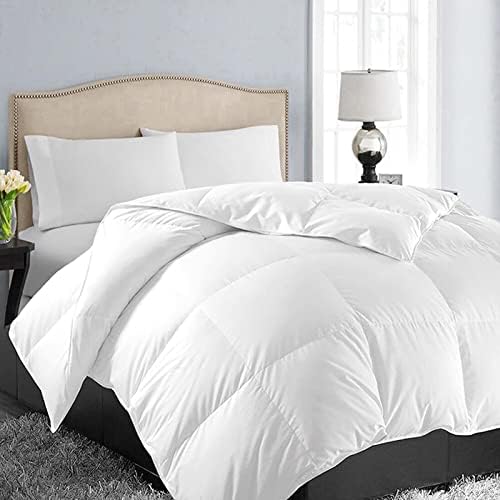 EASELAND Oversized King Down Alternative Comforter, White, 98x116 by EASELAND