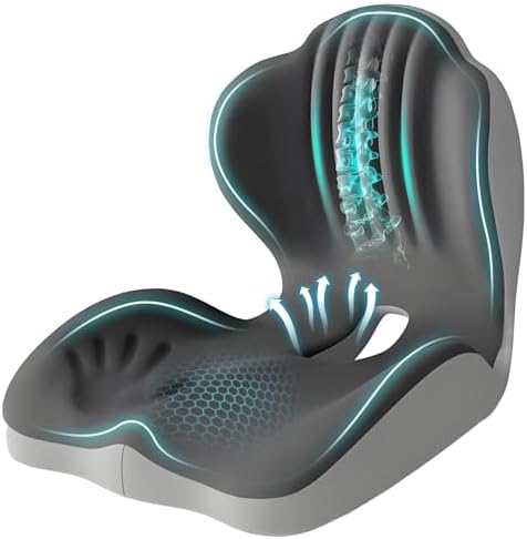 Ergonomic Seat Cushion for Office Chair with Lumbar Support by EOGBM