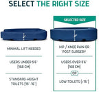 Lunderg Padded Toilet Seat Riser for Seniors - Adds 3 Inches. Universal Fit - Image 3