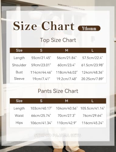 Ythomm Striped Pajama Sets Womens Two Piece Lounge Outfits Short Sleeve Off Shoulder Shirts Drawstring Pants Matching Pj Sets - Image 4