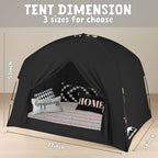Full Bed Tent for Kids and Adults, Indoor Blackout Sleeping Play Tents - Image 6