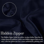 Gabire Mulberry Silk Pillowcase for Hair and Skin Cool Pillow Cases Both Sides Real Silk Pillowcases Organic Silk Pillowcase with Hidden Zipper, Navy Blue, King (20"×36") - Image 4