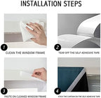 AJAZZ 100% Blackout Shades Window Cover Self Adhesive Curtains Sticky Curtain Portable Easy Open Black Out Curtains for Bedroom Living Room No Drilling (Navy Blue, 59" W x 84" L 1 Panel) - Image 3