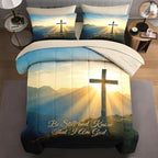 WeCozy Full Comforter Set with Sheets, 7 Pieces Cross Bible Bedding by WeCozyHomeDecor