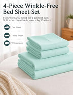 King Size Sheets Set, Cooling & Soft Deep Pocket Bed Sheets, 4PC - Image 6