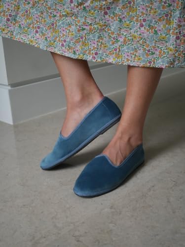 Tradizionale Friulane Shoes for Women – Velvet Ballet Slippers, Italian Handmade Women's Loafers & Slip-Ons, Elegant Indoor Slippers - Image 2