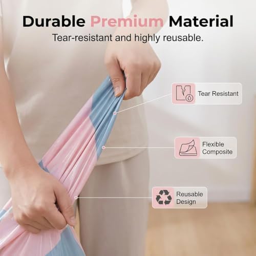 3 Sets Cube Compression Space Saver Bags, No-Pump 3D Vacuum Storage Bags - Image 5