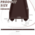 Lineshading 2 Sets U-Shaped Door Sweep 1 3/4" x 36", PVC Door Seal, Brown - Image 2