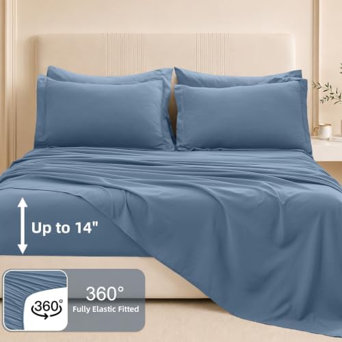 FUANNA Queen Comforter Set 7 Pieces, Luxury Bed in a Bag Soft Bedding Sets - Image 5