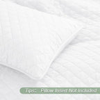 Exclusivo Mezcla Reversible California King Quilt Set, White - Image 5