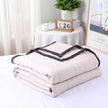 Lightweight Summer Quilt - Breathable Solid Color Comforter for Twin/Full Beds, Soft Portable Bed Cover, Cozy Quilted Home Decor for Warm Nights by Unknown