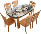 Table Padding Under Tablecloth, Plaid Pattern Printed on Washable Tablecloth, for Home & Daily Use Nightstands, Fits for 52" x 70" Oval Tables by tablecovertablecloth
