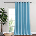 NICETOWN Blackout Curtains & Drapes - Privacy Thermal Efficiency Backdrop Curtains for Bedroom Room Divider Living Room Patio Sliding Glass Door, Wide 80 x Long 144 inch, Teal Blue, 1 Panel by NICETOWN