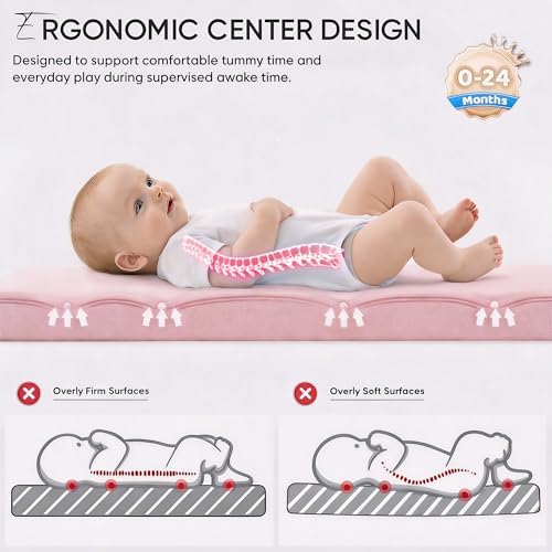 Baby Lounger, Infant Support Cushion for Newborns, Pink - Image 4