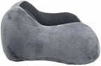 Wolf Essentials 4-Piece Memory Foam Neck Pillow Travel Set – Ergonomic Neck Support Pillow with Eye Mask, Earplugs & Mesh Carrying Case – Comfort for Airplane, Train, or Road Travel - Image 7