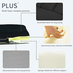 Car Seat Cushion Pad for Driving, Chair Cushion for Office/Truck with Memory Foam, Seat Cushion Comfortable and Durable Black 2" Thick - Image 2
