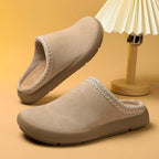 UBFEN Womens 100% Genuine Suede Mules Arch Support Indoor Outdoor Slippers - Image 3