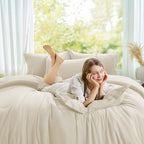 FUANNA Twin Comforter Set 5 Pieces, Luxury Bed in a Bag Soft Bedding Sets - Image 2