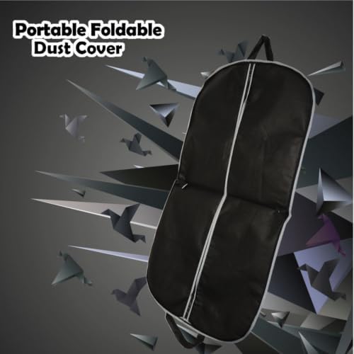 3pcs Black Suit Garment Cover Bag 101x60cm, Non Woven Travel Protector - Image 3