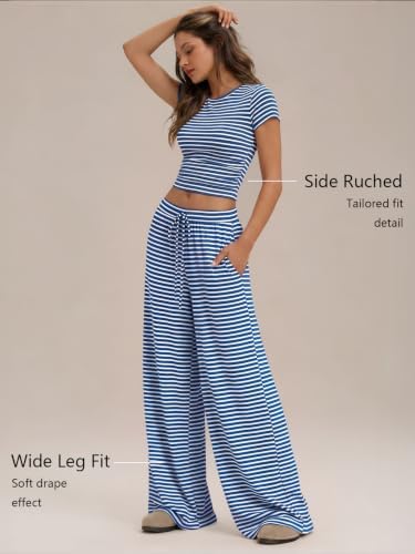 Trendy Queen Women's 2 Piece Matching Summer Lounge Set with Pockets - Image 3