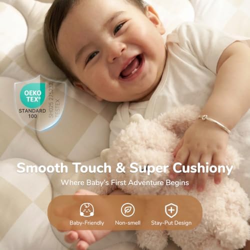 Momcozy Baby Play Mat for Floor, 50"x50" Thickened Playpen Mat - Image 2