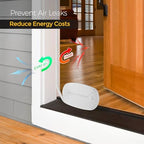 Ravinte Weather Stripping Door Seal, Q-Shaped Kerf Foam Strip, 50 FT, White - Image 3