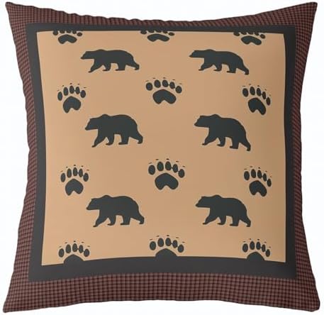 Feelyou Cute Bear Throw Pillow Covers Decorative Soft 18" x 18" Inches - Image 5