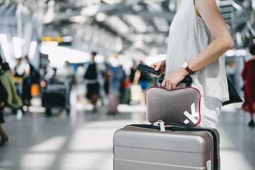 SKROSS - Travel Pillow - Ultra Comfortable Travel Pillow in 100% PU Memory Foam - Washable Lining - Air Use Train Machine - Grey Color - Image 5