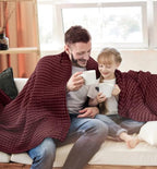 Utopia Bedding 100% Cotton Waffle Blanket Twin Size Burgundy, 90x72 Inch - Image 5