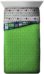 Minecraft Creeper Twin Comforter Set 4 Piece Kids Bedding for Boys, Multi - Image 3