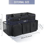 SCAVATA Wearable Cleaning Caddy Bag, Cleaning Caddy Supplies Organizer with Handle & Shoulder Straps for Housekeepers, Under Sink & Car Cleaning Tool Organizers with 4 Foldable Divider Navy (DarkBlue) - Image 5