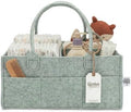 Parker Baby Co. Felt Diaper Caddy Organizer - Large, Sage by ParkerBabyCo