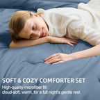 FUANNA Queen Comforter Set 7 Pieces, Luxury Bed in a Bag Soft Bedding Sets - Image 4