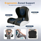 X Large Seat Cushion Office Chair and Car with Lumbar Support Pillow - Image 5