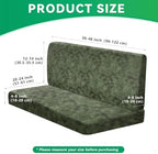 molasofa Leather Like RV Dinette Cushion Covers, RV Booth Seat Cover Stretchable Camper Cushion Couch Covers Washable Slipcovers for Camper Car Bench (2 Bench Cover & 2 Backrest Cover, Tawny-03) - Image 5