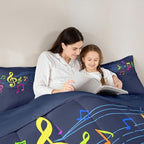 Feelyou Rock Music Comforter Set Kids Colorful Butterfly Print Comforter - Image 6