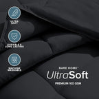 Bare Home Duvet Insert Comforter (California King, Black) - Image 3