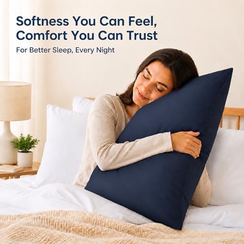 ZPECC Bulk Navy Pillow Cases Queen Size 24 Pack with Envelope Closure - Image 5