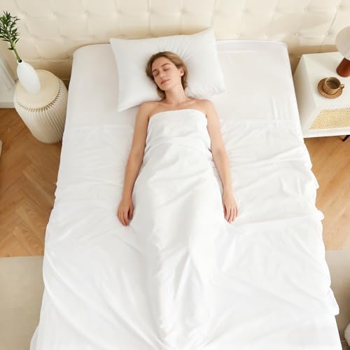 CULVE Bulk Twin Flat Sheets Only, White 6 Pack, Microfiber, 66x96 - Image 7