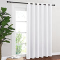 NICETOWN Blackout Room Divider Curtains for Sliding Glass Doors 102 Inches Long 1 Panel, Extra Wide Curtains for Doorway Patio Bedroom Living Room (White, 80Wx102L, 1 Panel) by NICETOWN
