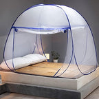 Mosquito Net for Bed, Folded Size 12 inch Portable Camping Travel Mosquito Net, Pop Up Mosquito Tent with Double Entry for King Queen Size Bed (Folded 17 Inch, 47"x75"x57") by HARWAVE