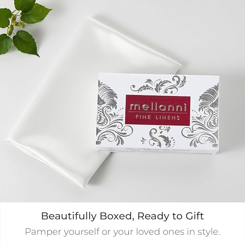Mellanni Pure Silk Pillowcase Queen Size - Perfect for Hair and Skin - Image 6