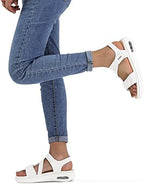 mysoft Women's Comfortable Walking Sandals Platform Wedge Ankle Strap - Image 3