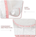 Abaodam Diaper Organizer for Crib, Three Pocket Cotton Hanging Storage Bag - Image 7