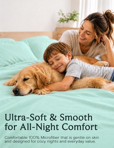 King Size Sheets Set, Cooling & Soft Deep Pocket Bed Sheets, 4PC - Image 2
