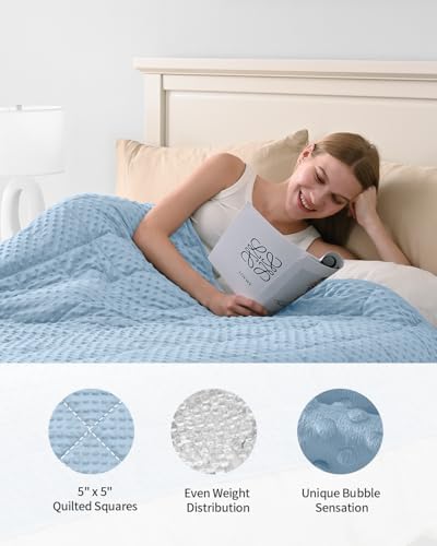 Mr. Sandman Weighted Blanket for Adults, Queen Size 15 lbs, 60 x 80 Inches - Image 5
