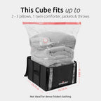 Compactor Vacuum Storage Bag & Semi-Rigid Cube, Closet Organizer, 125L - Image 6