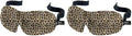 Bucky 40 Blinks No Pressure Printed Eye Mask for Travel & Sleep, Leopard, One Size (Pack of 2) by Bucky