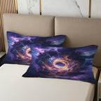 Lightning Pillow Cases Queen Size Set of 2 - Galaxy Vortex Pillowcases with Envelope Closure, Boys Gamer Room Decorative Pillow Covers for Bed Couch, Soft Breathable Microfiber - Image 3